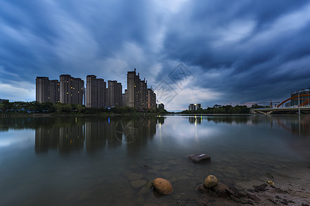 飞云湖桂林新区风光背景