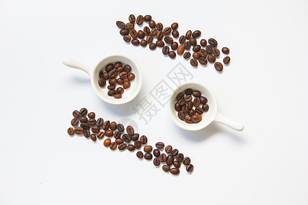 咖啡豆白底图图片