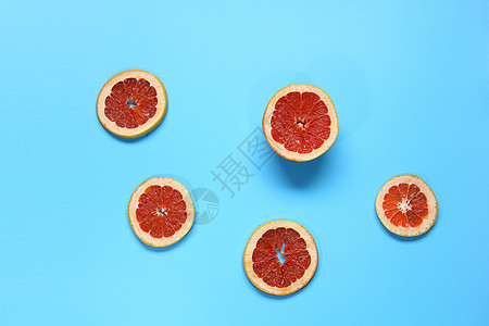 新鲜水果西柚背景图片