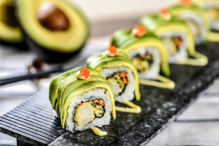 日本料理寿司背景图片