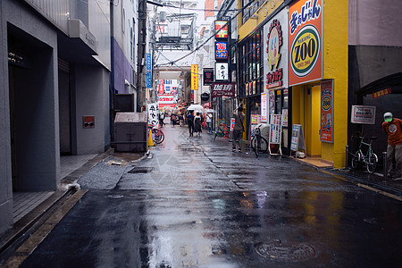 雨后大阪的街道图片