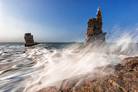 大海海浪海景背景