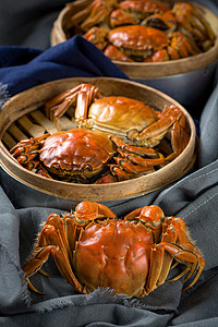螃蟹3d菜谱素材高清图片