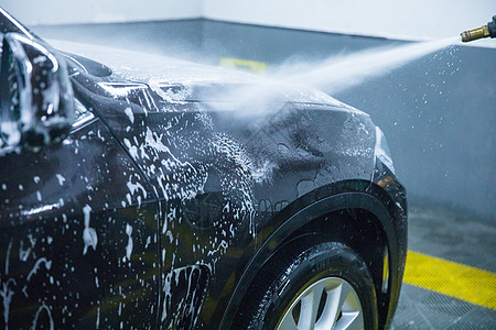 水喷雾汽车美容洗车背景