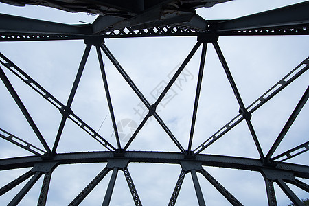 老上海铁桥背景图片