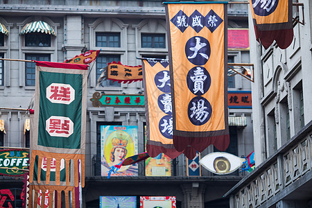 老上海街道影视道具高清图片