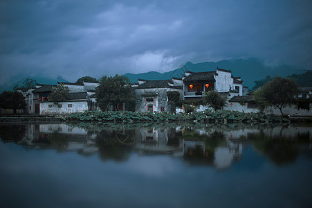 清晨的宏村图片