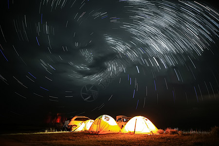 茶卡星空素材茶卡星轨背景