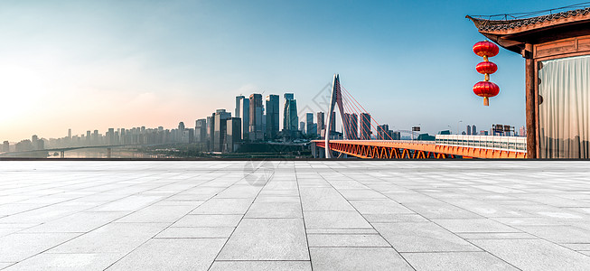 重庆交通茶馆城市地面背景素材背景