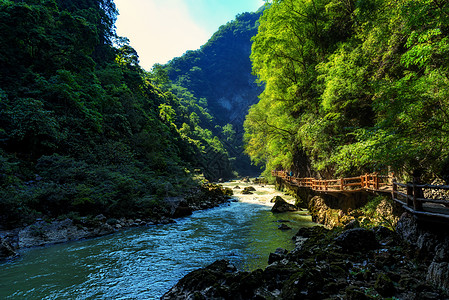 荔波大小七孔风光背景