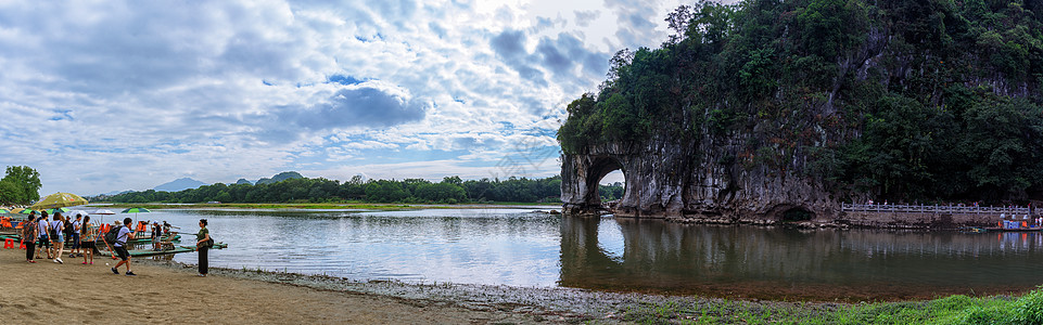 山水桂林象山公园背景