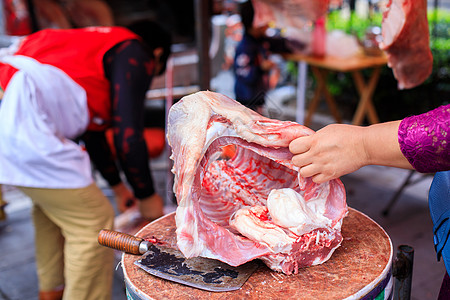 新疆美食剁肉背景