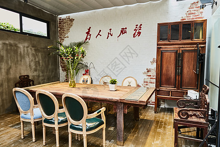 中式风格会议室图片