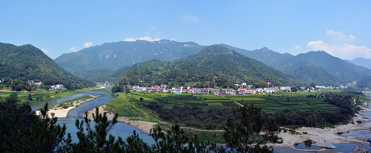 美好新农村青山绿水新农村背景