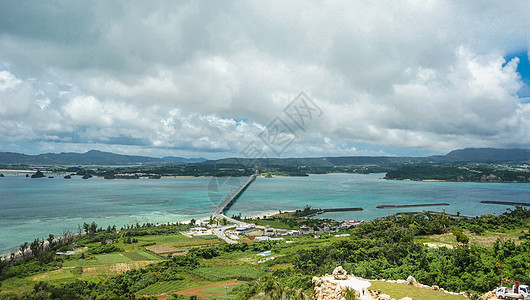 冲绳离岛全景背景图片