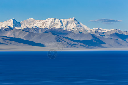 平静的湖西藏纳木错雪山圣湖背景