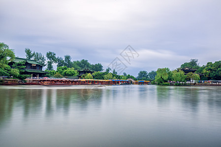 扬州大运河扬州瘦西湖背景