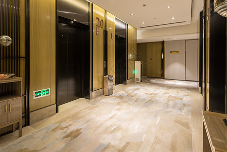 酒店电梯走廊图片