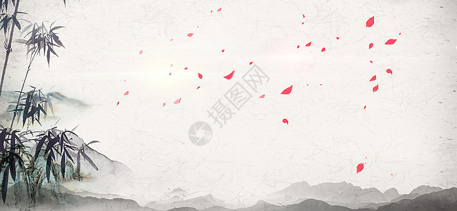 远山云雾中国风背景设计图片