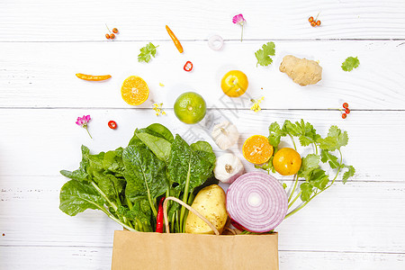 新鲜蔬菜健康饮食高清图片