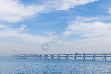 珠海跨海大桥海天一色背景