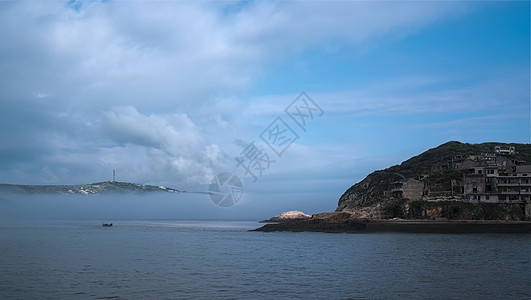 海边灯塔黑白东极岛新浜背景