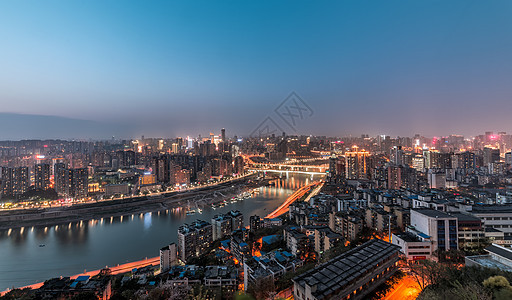 重庆城市夜景景观居住区高清图片素材