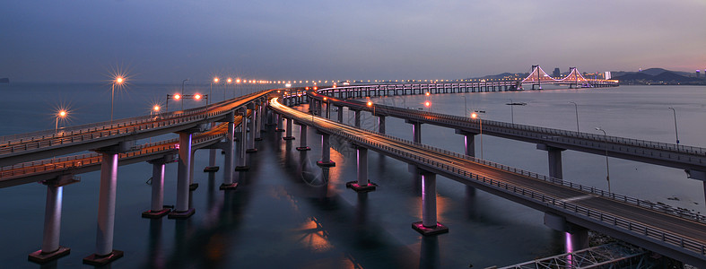 大连城市大连星海湾大桥背景