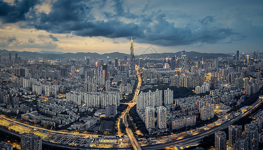 深圳高空城市超清晰大图背景图片