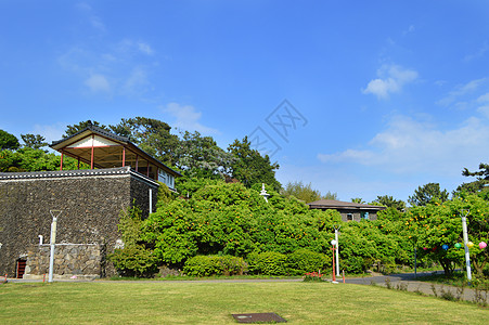 韩国济州岛乡间田野自然风光高清图片