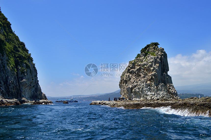 韩国济州岛大海海岛自然风光图片