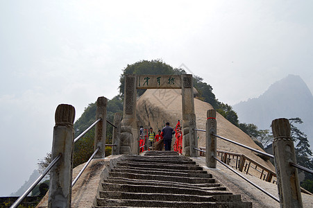 陕西西岳华山自然风光背景图片