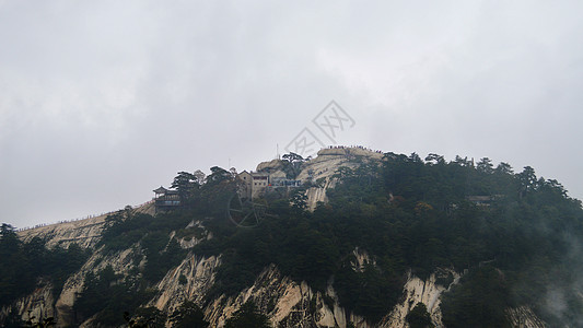 陕西西岳华山自然风光背景图片