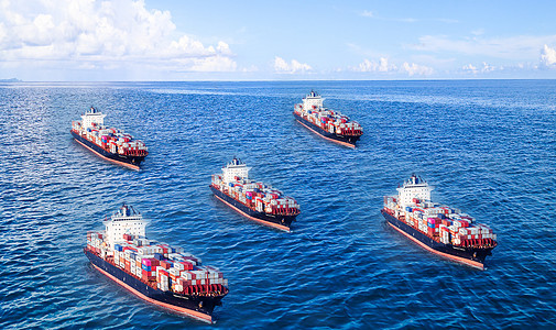 海上货运贸易背景图片