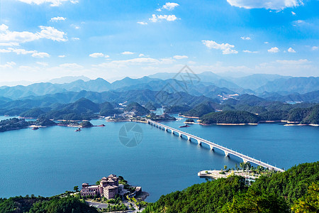 千岛湖大桥著名景点浙江高清图片