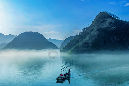 巴蜀山水山水之间背景