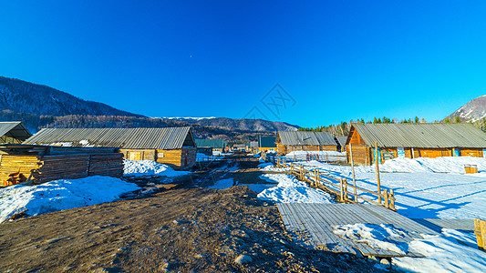 新疆喀纳斯景区禾木村图片