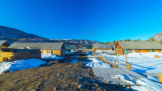 新疆喀纳斯景区禾木村图片
