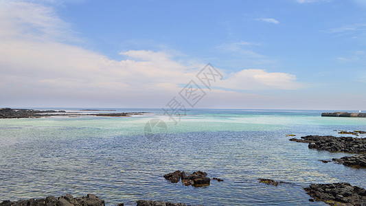 韩国济州岛牛岛海边大海高清图片