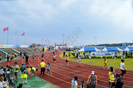 韩国济州岛体育场背景图片