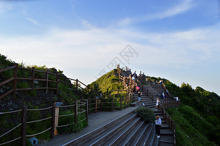 韩国济州岛城山日出峰观景台图片