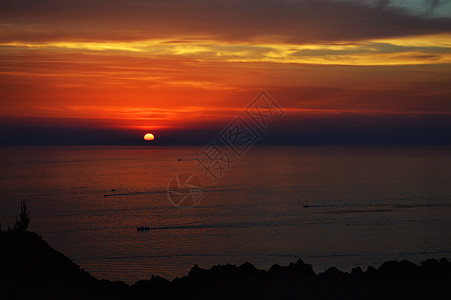 韩国济州岛城山日出峰日出唯美照片图片