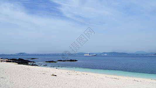 韩国济州岛牛岛海边大海唯美风景照图片