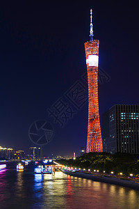 电视塔壁纸夜景广州塔背景