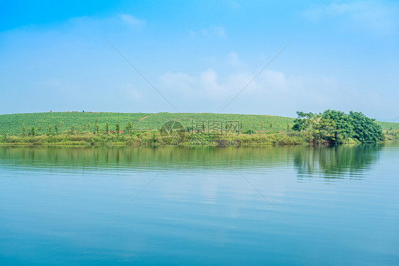 广西西津湿地公园倒影如画图片