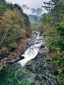 秦岭山水照片图片