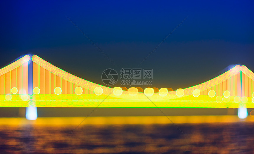 夜色跨海大桥图片