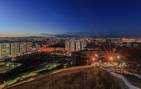 城市夜景天际线背景图片