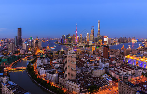 城市动图上海城市景观背景