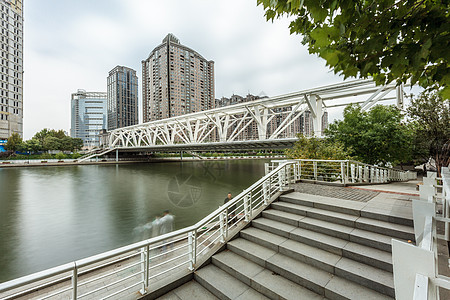 天津进步桥背景图片